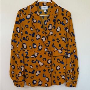 3.1 Phillip Lim for Target Leopard Print Blazer in Orange and Blue
